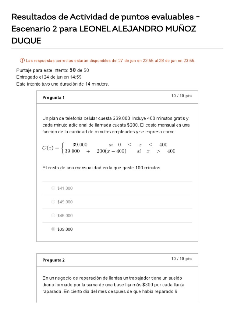 Actividad De Puntos Evaluables Escenario 2 Pdf