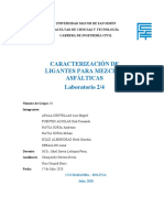 Caracterización de Ligantes para Mezclas Asfálticas Laboratorio 2/4