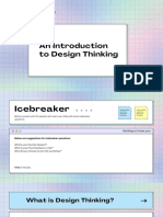 Design Thinking Workbook Presentation