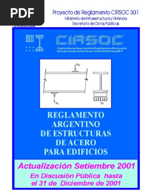 1224　-THE　ORIGINAL- Blu-ray Cirsoc 301-Acero | PDF | Viga (Estructura) | Tornillo