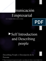 Comunicación Empresarial Clase 3 Computacion V