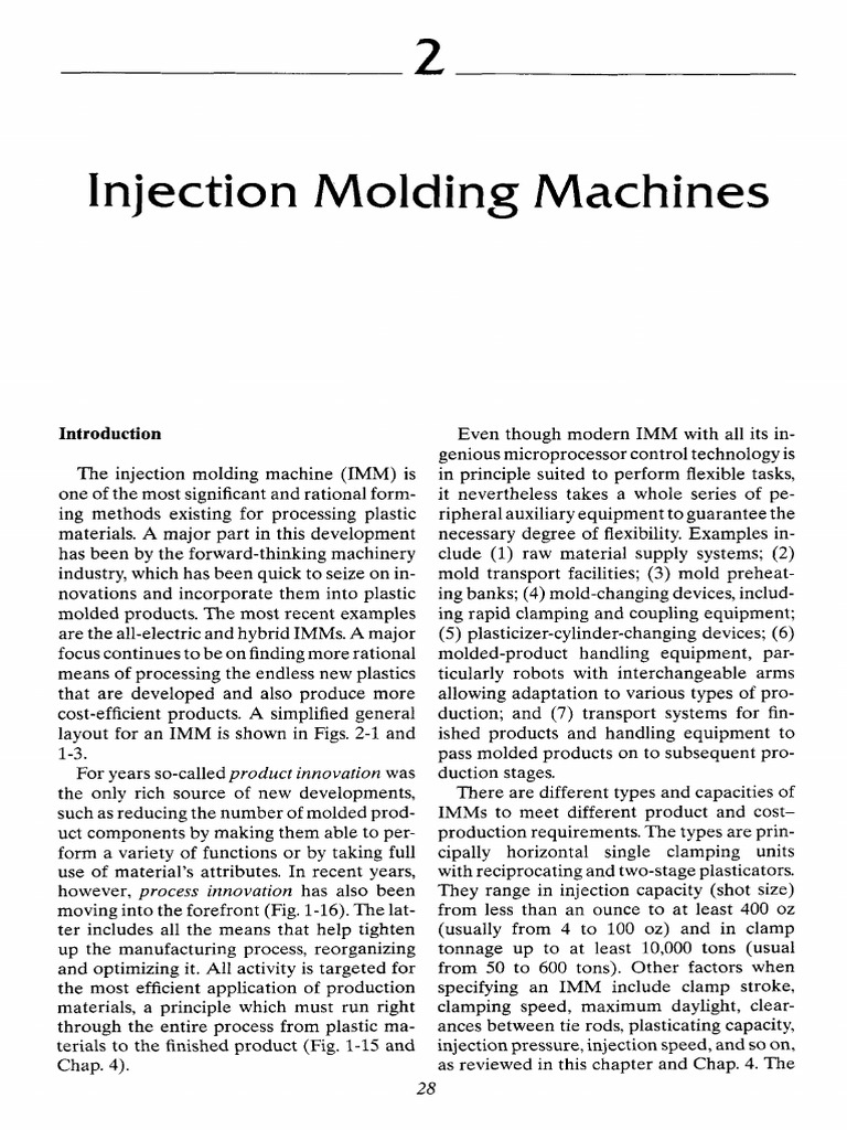Injection Molding Machine PDF Pump Extrusion