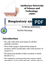 MLS221 Respiratory System Physiology