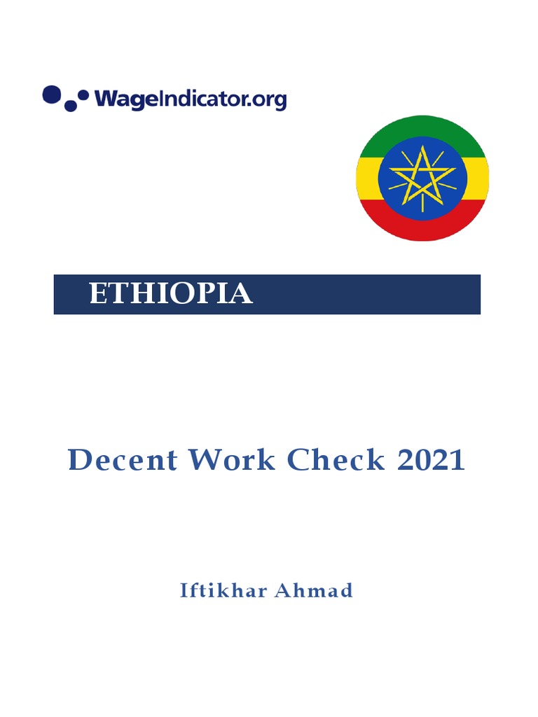 Ethiopia English PDF Employment Occupational Safety And Health