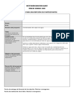 Formato de Inscripcion Proyecto y Cronograma de Presentacion