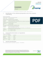 MSDS Wholemilk Powder