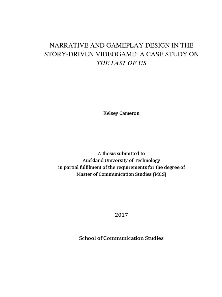 Narrative and Gameplay in The Last of Us | PDF | Video Games | Narrative