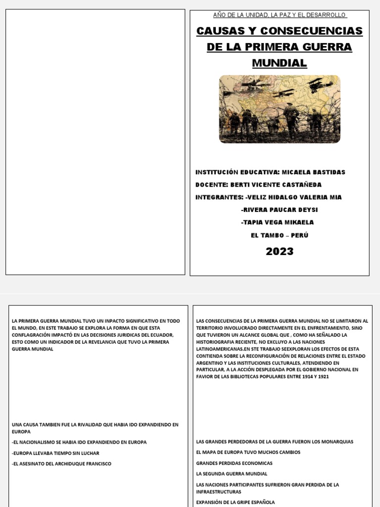 Impacto de la 1ª Guerra Mundial en LATAM | PDF | Historia
