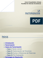 FACTORIZACIÓN