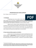 Unidade 11 - Introdução Ao Estudo Do Direito - Classificação Das Normas Jurídicas - Projeto Salinha 201D - ICJ - UFRR - 2020.1