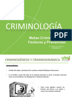Metas Criminológicas - Factores y Prevención Semana 6