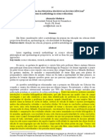 Metodologia Da Pesquisa em Educação em Ciências