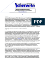 Acheronta 28 (Febrero 2014) - Algunas Consideraciones Sobre El Diagnóstico en La Clínica Psicoanalítica - Mirta Lidia Sánchez