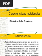 1 Caracteristicas individuales