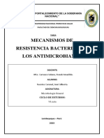 Mecanismos de Resistencia Bacteriana A Los Antimicrobianos