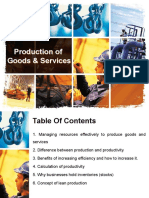 Production of Goods & Services