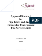 FM 1620 Pipe Joints & Anchor Fittings For UG Fire Services Mains 1975