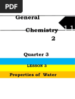 General Chemistry 2 - Q3 - SLM3