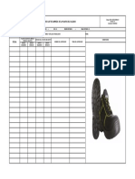 Check List de Limpieza de La Planta Del Calzado