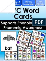 CVC Word Cards: Supports Phonological & Phonemic Awareness