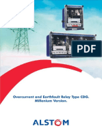 Overcurrent and Earthfault Relay Type CDG. Millenium Version