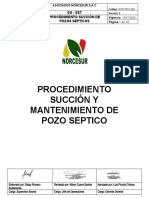 Procedimiento para Mantenimiento de Pozos Septicos