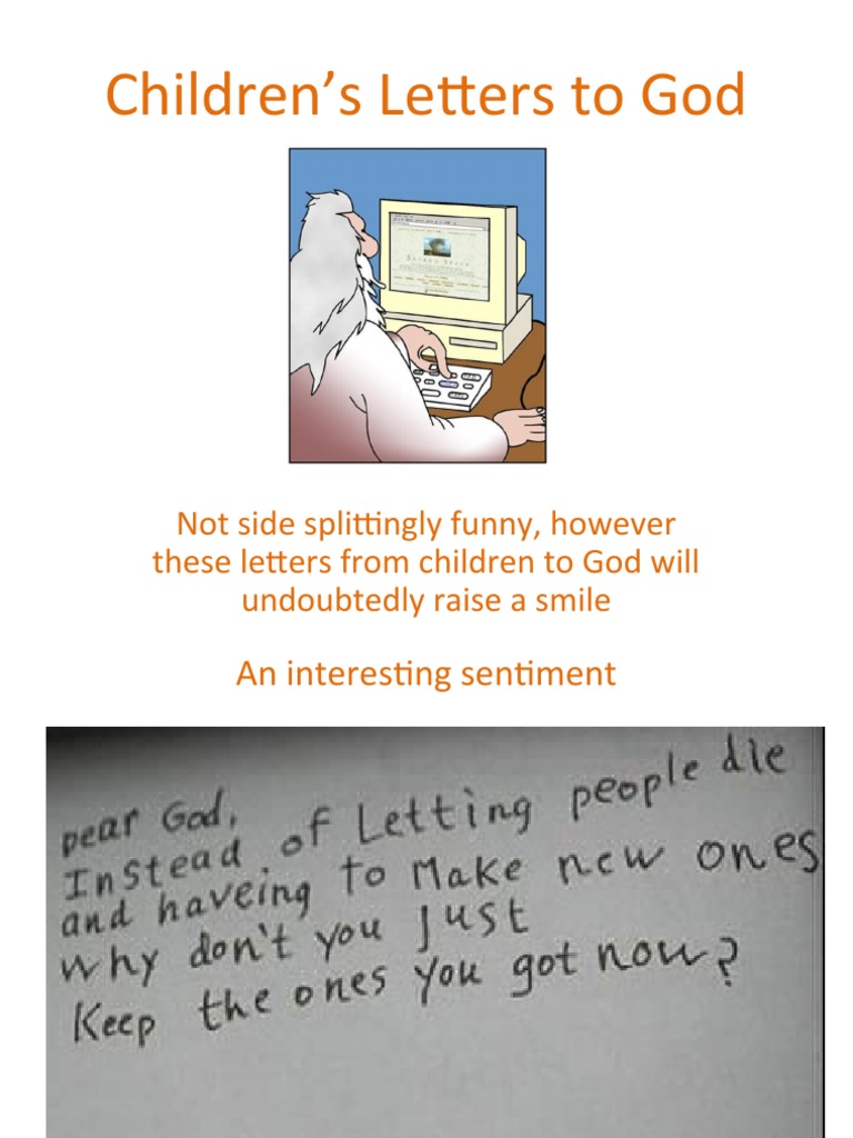 Children's Letters to God: A Collection | PDF | Wellness