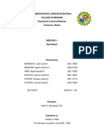 Group 2B Medicine 1 Ward Work Report