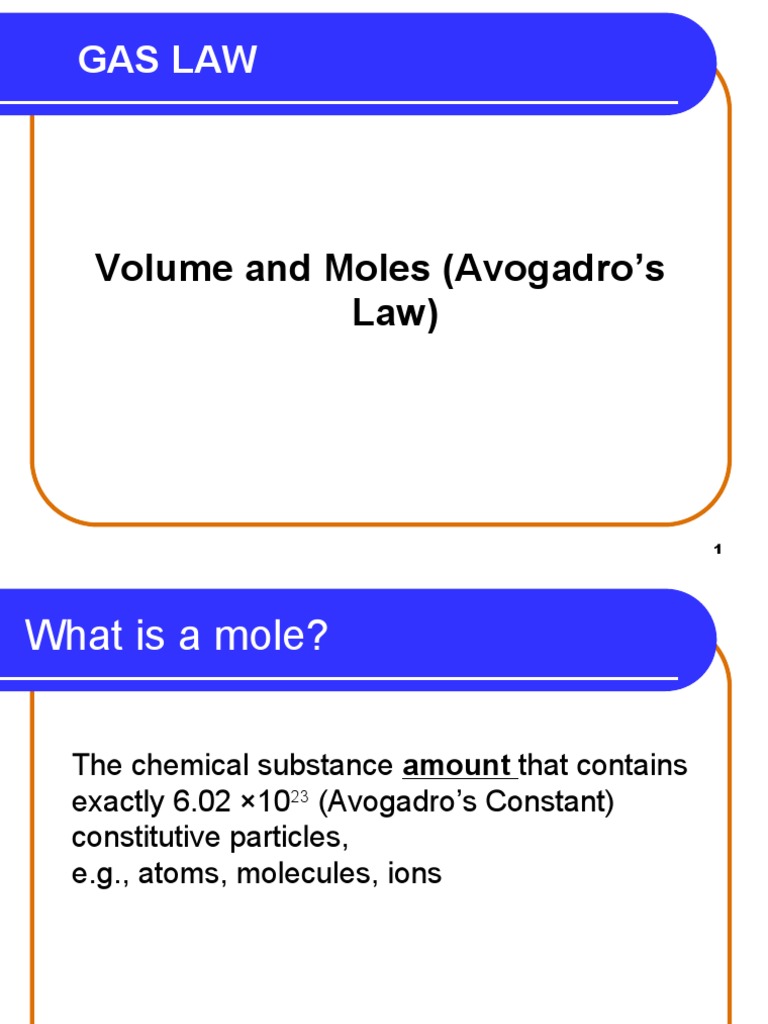 6 7 VN Avogadros Law | Download Free PDF | Gases | Mole (Unit)