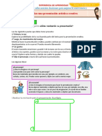 D4 A2 FICHA Realizo Una Presentación Artística Creativa