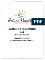 ROUND TOUR EXCURSIONS - WINTER 2016-2017 Updated 30 Sep 16