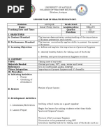 Grade 4 Personal Hygiene Lesson Plan | PDF | Hygiene | Toothbrush