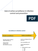 Role of Active Surveillance in Infection Control and