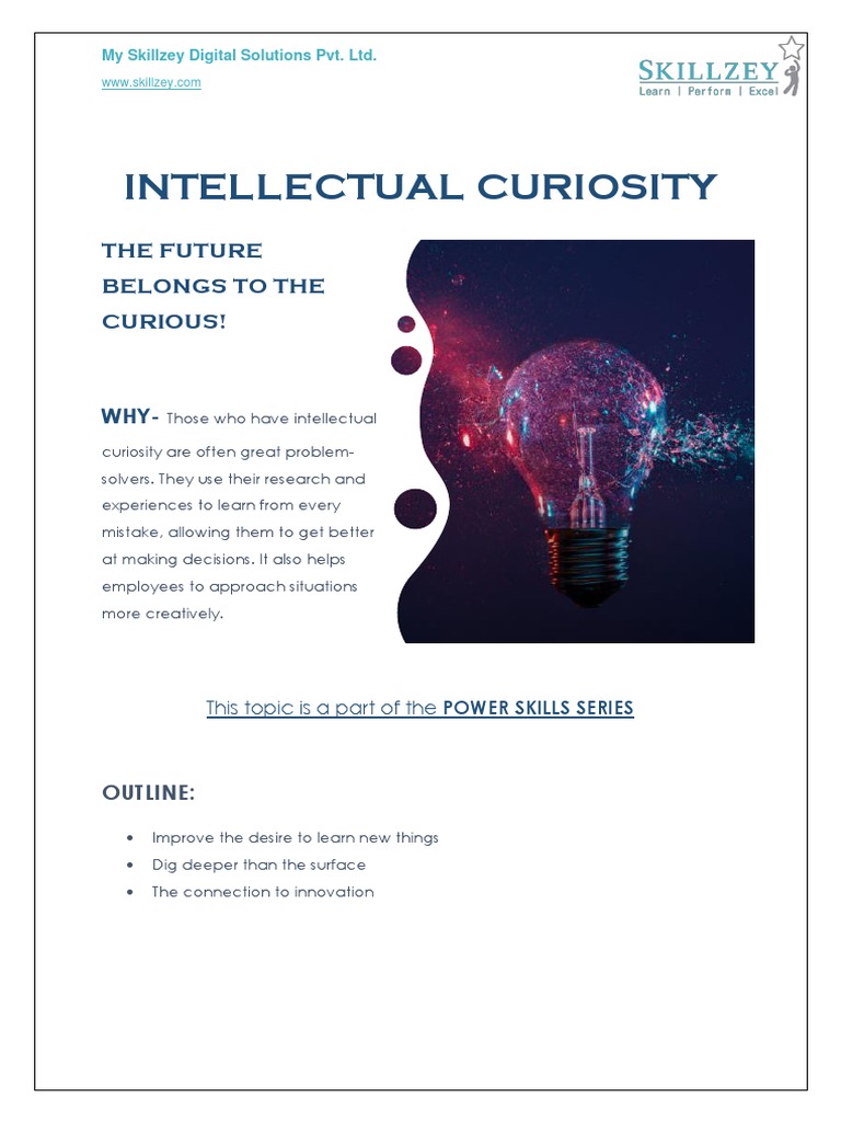 Intellectual Curiosity Benefits | PDF