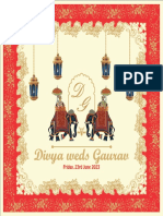 WEDDING CARD Divya & Gaurav