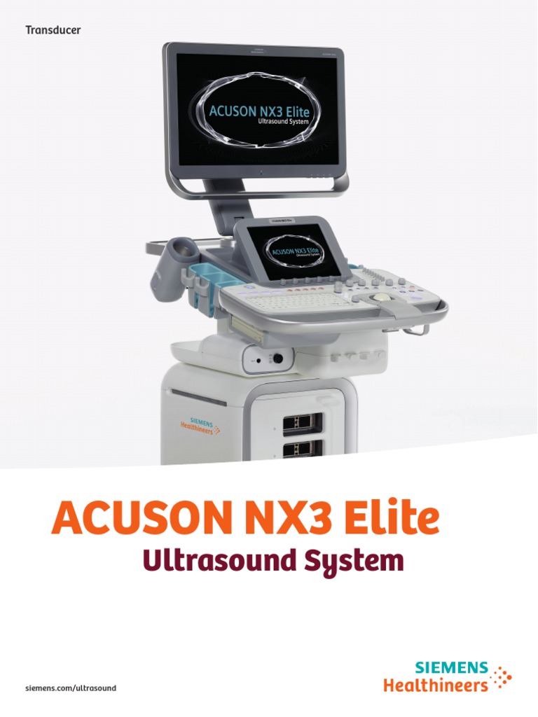 Siemens Acuson NX3 Transducer Probe PDF Medical Ultrasound