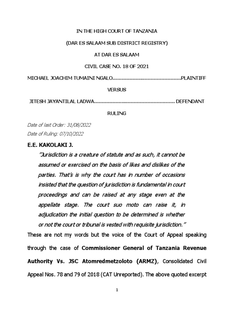 E e kakolaki j date of last order 31 08 2022 date of ruling 07 10