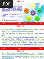 19 Lecture Web1.0 2.0 3.0