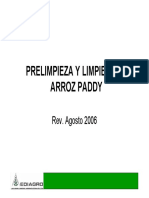 PRELIMPIEZA Y LIMPIEZA DE ARROZ PADDY. Rev. Agosto 2006