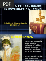 Legal Issues in Psychiatric Nursing