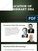 Application of Recombinant DNA