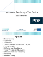Successful Tendering - The Basics Sean Hamill