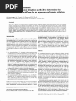 Understanding M and P Alkalinity | PDF | Alkalinity | Ph