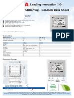 Compact Wired Remote Controller RBC ASC11E Data Sheet Single Page