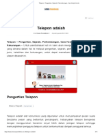 Telepon - Pengertian, Sejarah, Perkembangan, Cara Kerja & Jenis