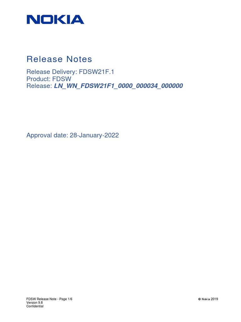 FDSW Release Notes v9.8 | PDF | Trademark | Safety