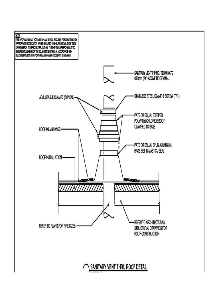 Sanitary Vent Thru Roof PDF