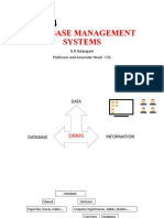 Class 1 Why DBMS and COs