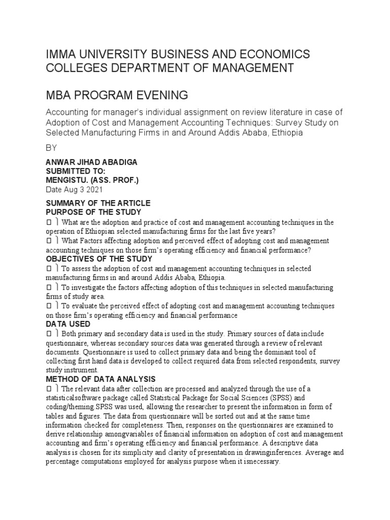 Accounting For Manager Pdf Management Accounting Data