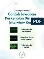 Contoh Jawaban Interview Kerja